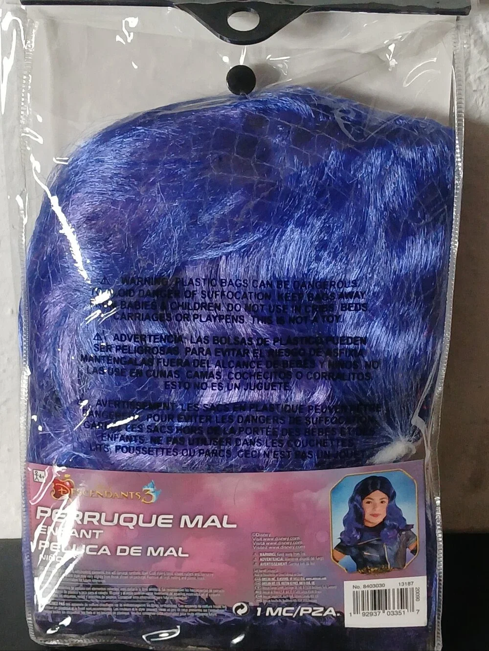 Disguise Descendants Mal Wig - Blue and Purple - Picture 2 of 2